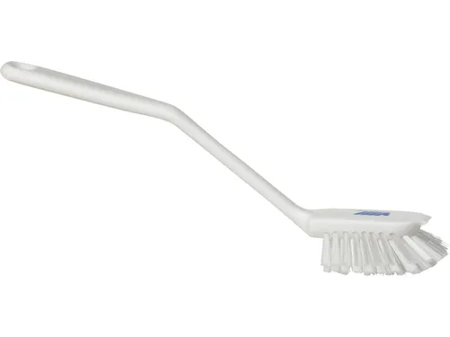 Afwasborstel Vikan 280mm met schraaprand wit Medium vezel