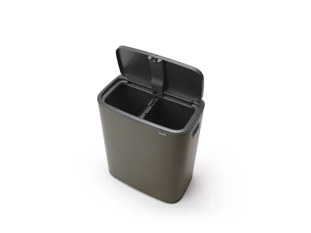 Afvalbak Bo Touch Bin 2x30 Liter Platina