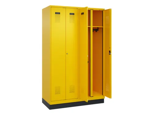 locker voor scheiding van kleding,HxBxD 1950x1200x500mm,4vak