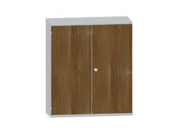 Kantoorkast 1150x1000x430mm Decor Romp Lichtgrijs Decor Front Noten