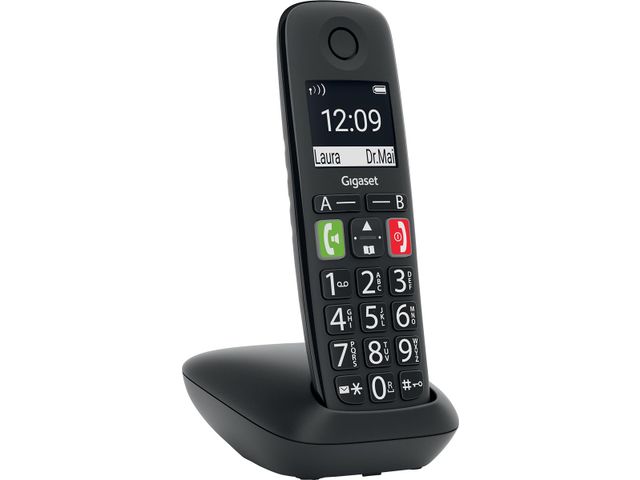 Gigaset E290 - téléphone sans fil à grosse touche - blanc Pas Cher