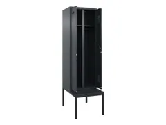 locker met bank,voor scheiding van kleding,HxBxD 2120x600x815mm,2vak