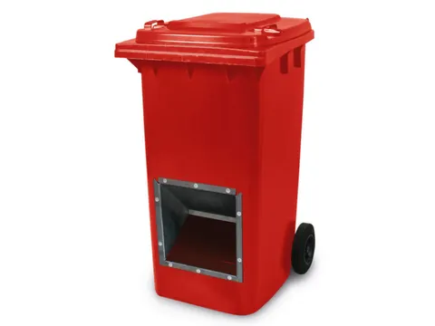 verrijdbare zoutbak,240l,HxBxD 1075x580x730mm,HDPE,m. m. ingreep