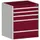 ladekast HxBxD 900x800x525mm 5laden romp RAL7035 front RAL3004