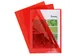 100 L-Mappen A4 Gladde Pvc Rood Sterke Kwaliteit 0.13mm
