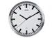 Wandklok MAUL Pilot RC Ø30,5cmx4.5cm aluminium/wit incl.batterij