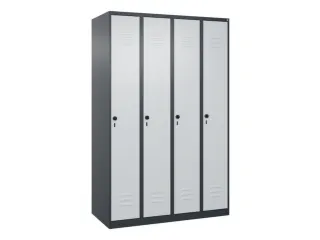 locker,HxBxD 1850x1200x500mm,4vak,vak B 300mm,draaigrendel - 1