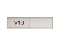 OUTLET Design Schuifbord Aluminium Vrij Bezet Wit 100x25mm