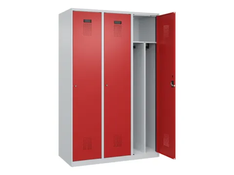 locker voor scheiding van kleding,HxBxD 1850x1200x500mm,3vak