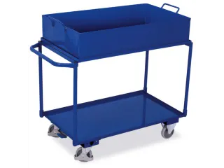 Tafelwagen 250kg 1000x600mm 2 Etages Opvangbak 120l Staalplaat - 1