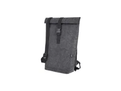 Rolltop-rugzak Juscha RPET donker grijs 39x51x11cm