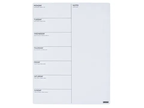 Magnetische planner Desq week 40x30cm magnetisch