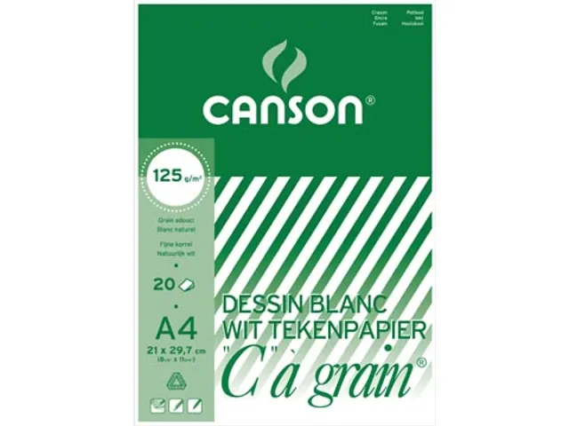 tekenblok C à grain 125 g/m² 21 x 29,7 cm (A4)