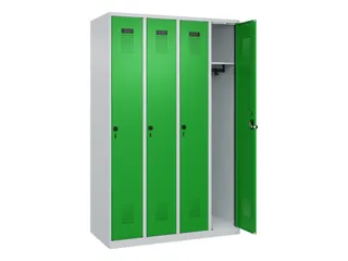 locker,HxBxD 1850x1200x500mm,4vak,vak B 300mm,draaigrendel - 2