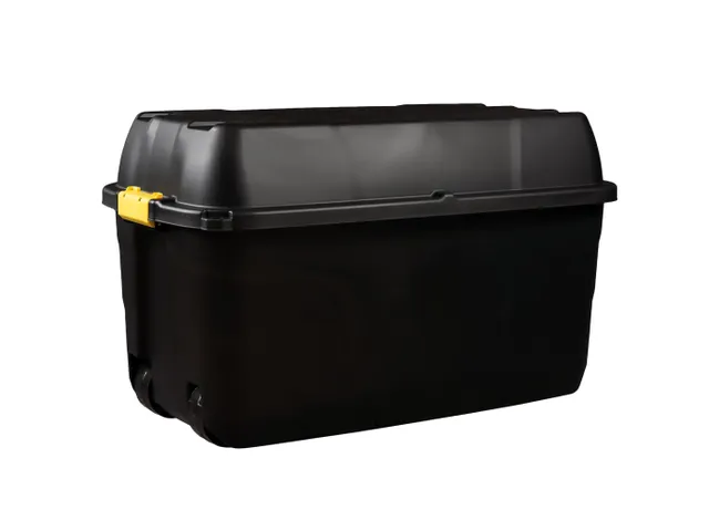 Robuuste Opbergbox Zwart 75 liter Met Wielen