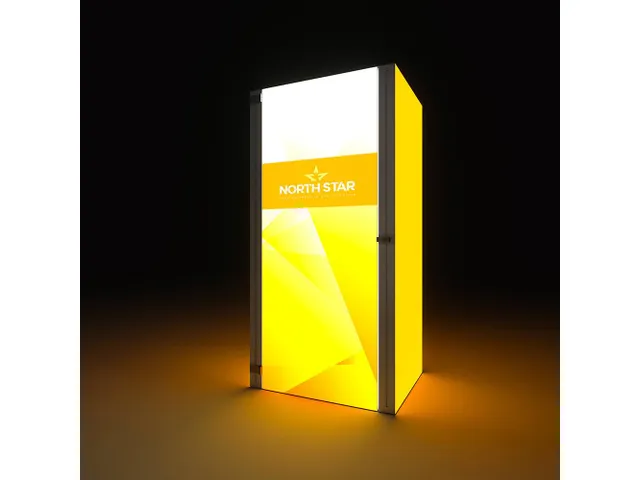 Ensemble de rangement Brightbox Pro Flex 100x250cm paroi stand LED