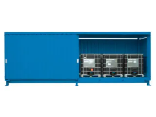 stellingcontainer v. gevaarlijke stoffen,max. 6xIBC,staand - 2