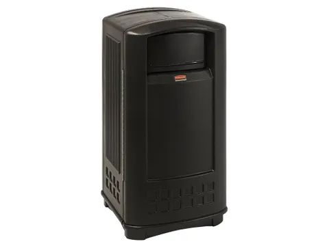 Buitenafvalbak Rubbermaid Landmark Container Junior 133 liter Zwart