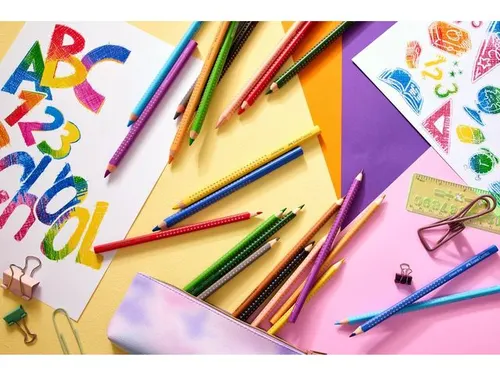 Kleurpotlood Faber-Castell Grip 2001 etui 48 stuks
