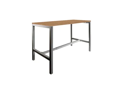 Domino Basic statafel 140x80cm 110cm Havana Kersen 25mm Zwart
