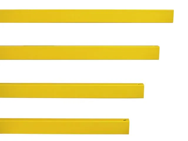 aanrijdbeschermingsplank,dwarsbalk,v. binnen,HxLxD 60x1000x40mm,staal