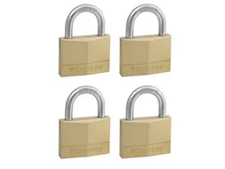 Hangslot MasterLock 4 gelijksluitend messing 50mm