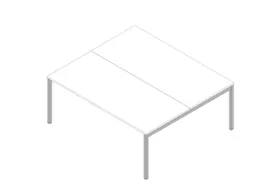 In hoogte verstelbare benchtafel,HxBxD 680-760x1800x1600mm,blad wit