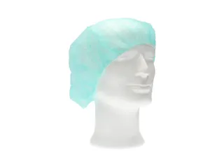 PP non woven haarnet groen 53cm bouffant cap maat L 10x100 Stuks - 3