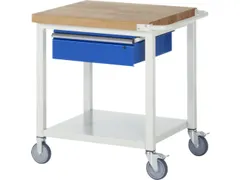 Werkbank Hxbxd 880x750x700mm Beukenhouten Werkblad 1lade Legbord