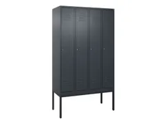 locker,HxBxD 2120x1200x500mm,4vak,vak B 300mm,cil.-slot,voetonderstel