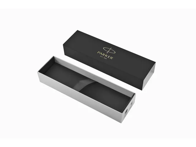 Balpen Parker IM Black Lacquer CT Medium Blauwe inkt