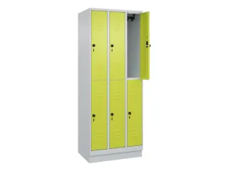 dubbeldekse locker,HxBxD 1950x750x500mm,3x2vak.,vak B 250mm - 2