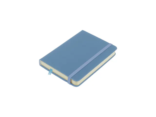 Schetsboek Kangaro A6 sky blue PU HC 80 vel 140gr roomwit met elastiek