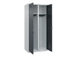 locker voor scheiding van kleding,HxBxD 1850x800x500mm,2vak