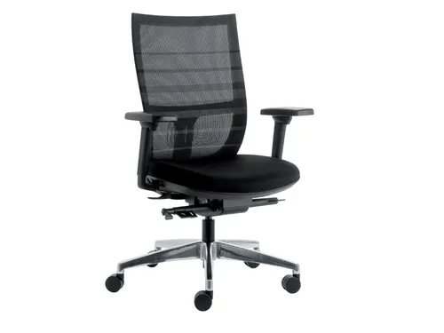 Bureaustoel Euroseats Curve Deluxe zwart