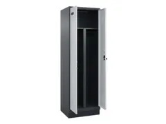 PBM-locker,HxBxD 1950x600x500mm,2vak,vak B 300mm,draaigrendel