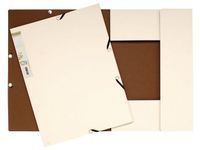 Elastomap Forever 2-kleurig karton A4, 380 g/m², crème/bruin