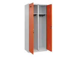 locker voor scheiding van kleding,HxBxD 1850x800x500mm,2vak