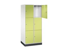 grootvolume-lockersysteem,HxBxD 1950x820x600mm,2x3vakken,cil.-slot