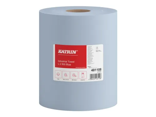 Poetsrol Katrin Classic 481108 verlijmd 2laags Blauw 2x500vel 22x20cm