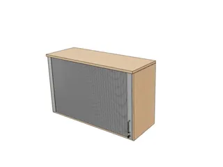opzetkast,v. roldeurkast,HxBxD 740x1200x445mm,roldeur,NE-esdoorn - 2