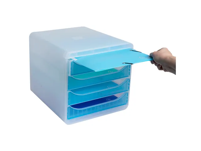 Ladebnox A4+ BIG-BOX Chromaline t ransparant turkoois