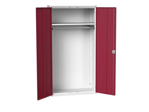 Lockerkast 2000x1050x550mm 1 vak, dubbele vleugeldeur, RAL3004