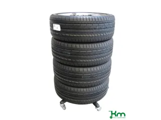 bandentrolley,draagverm. 120kg,laadvl. Ø 650mm,laad H 130mm,zwart - 1