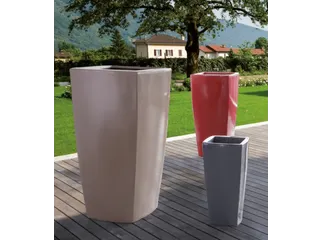 plantenpot,trapeziumvormig,PE,antracietgrijs,HxBxD 1500x777x777mm,160l - 2