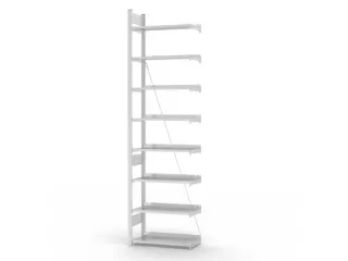 dossierstelling,aanbouwveld,HxBxD 2700x760x335mm,vaklast 60kg - 2
