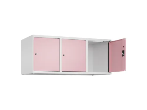 opzetkast,v. locker,3vak.,vak B 400mm,HxBxD 500x1200x500mm