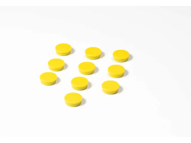 Memomagneten Smit Visual 25mm Geel 10 stuks