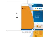 Etiket Herma 5149 210x297mm A4 Fluor Oranje 20 stuks