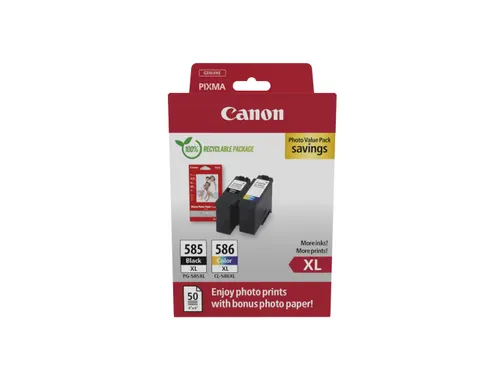 Canon PG-585XL/CL-586 PVP, Hoog (XL) rendement, Zwart, Cyaan, Magenta,